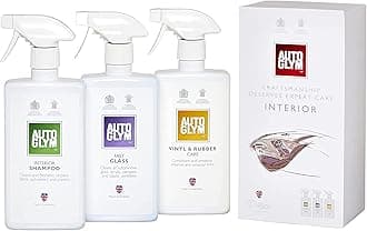 Autoglym The Collection - Perfect Interiors - The Ideal Car Cleaning Kit That Includes Interior Shampoo, Fast Glass, and Vinyl & Rubber Care