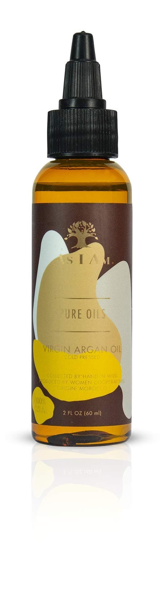 As I Am Virgin Argan Oil, 2 fluid ounces - 100% Pure Argania Spinosa Oil - Infused with Tocopherols, Fatty Acids, and Anti-Oxidants - Hand Picked in Small Moroccan Co-Operatives
