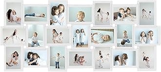HELLO LAURA Photo Collage Frame 4x6 for Wall Decor - Family Picture Frames Gallery Display Multiple Photos - White