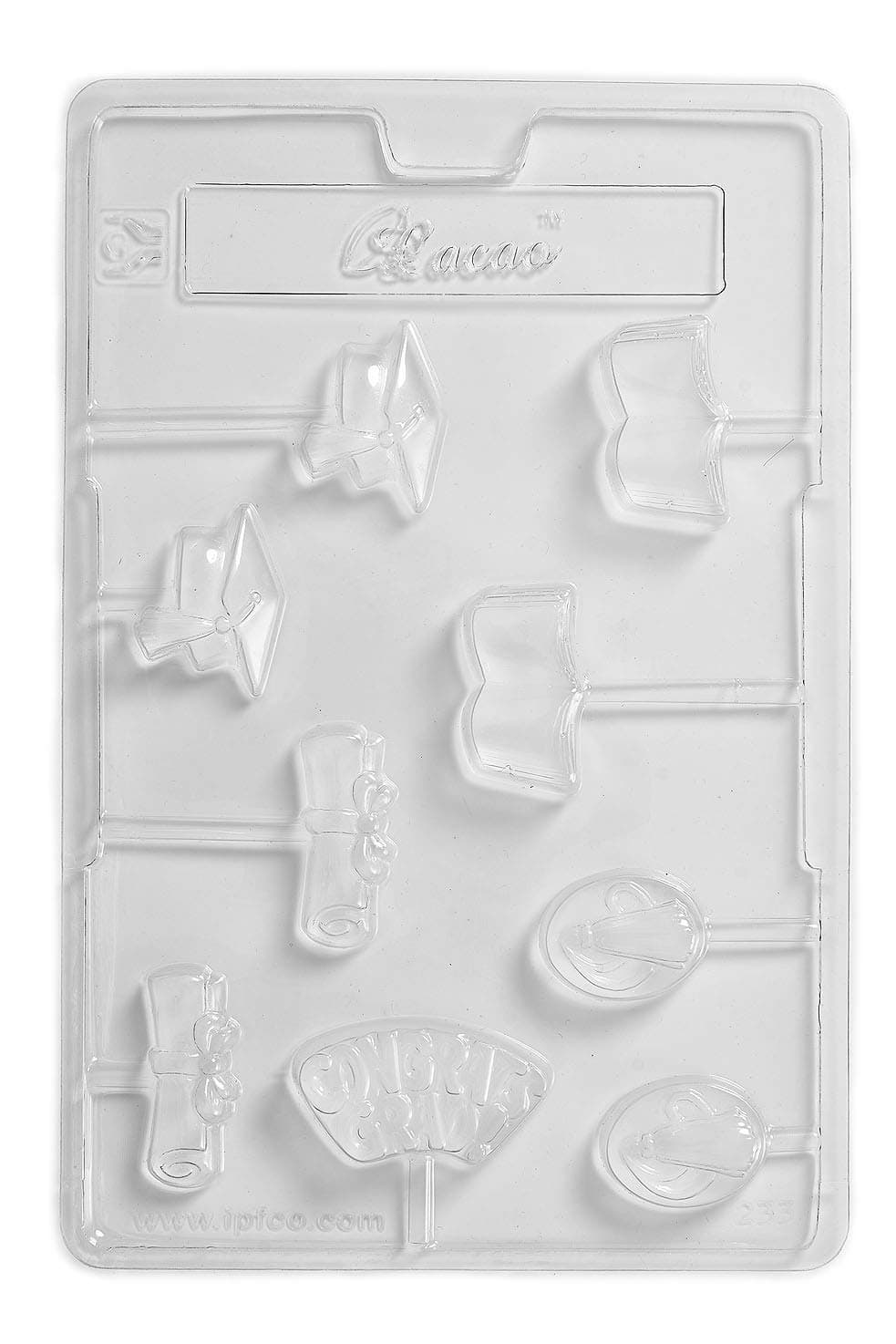 Graduation Lollies Chocolate Mould 9 Cavity