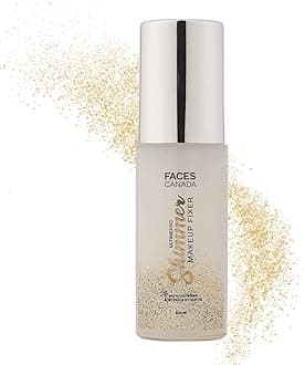 FACESCANADA Ultime Pro Shimmer Makeup Fixer, 100Ml Long Lasting Makeup Setting Spray Keeps Makeup Intact Glamourous Shimmer Finish Hydrates, Soothes & Refreshes Skin Alcohol Free