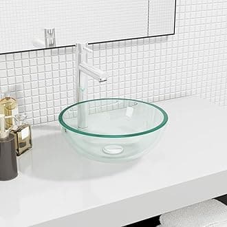 LAPOOH Basin Tempered Glass 30x12 cm Transparent,Basin Tempered Glass,Bathroom Fixtures,Bathroom Sinks-345235