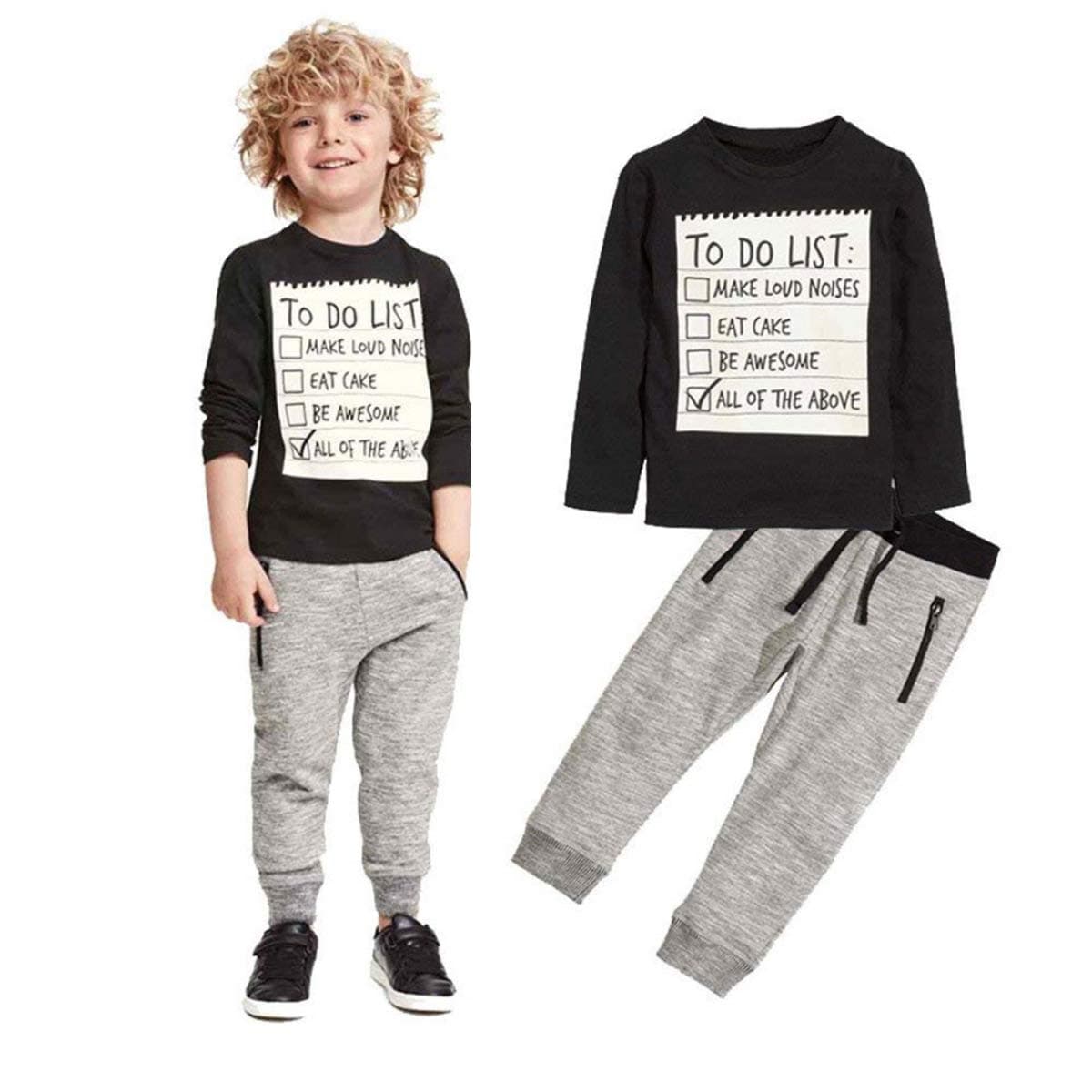 Boys 2 Pieces Set Boys Cotton Clothing Set