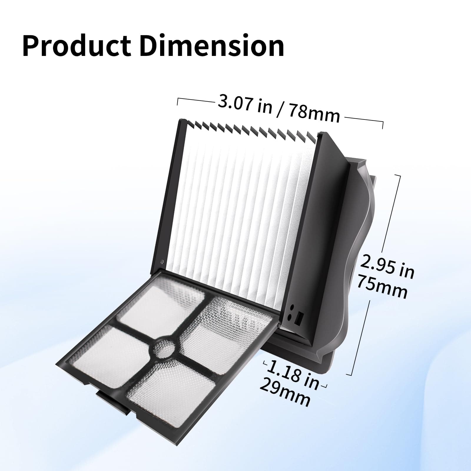 keluke 6 Pack Rollers Brush Replacement and Filters Compatible with Tineco iFloor 3/ Floor One S3 Cordless Vacuum Cleaner,3 Brush Rollers,3 Filters