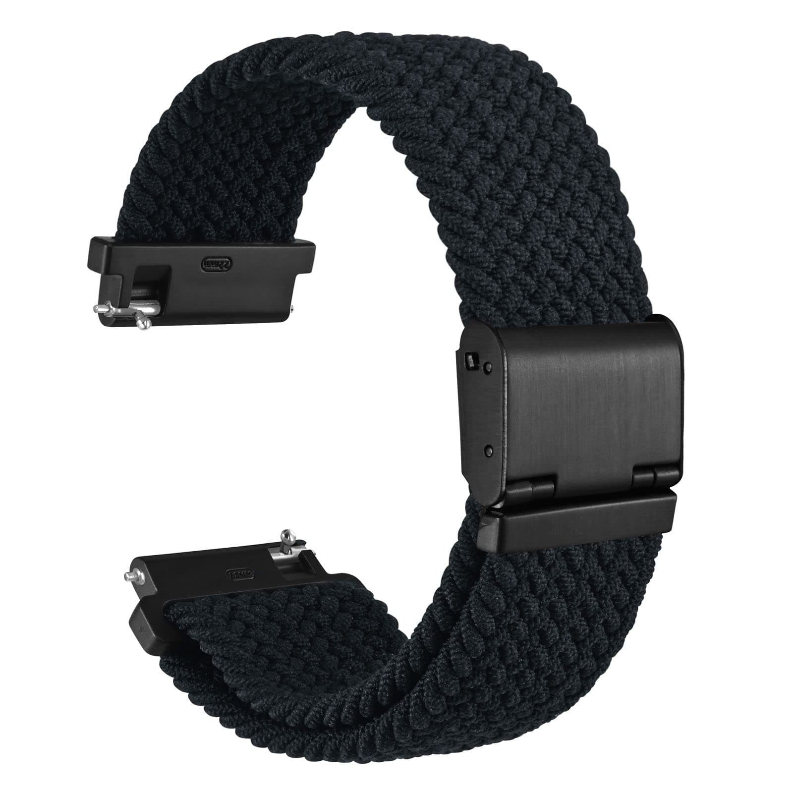 Braided Nylon Watch Straps with Adjustable Buckle, Woven Sport Loop for Men and Women, Band Width 16mm 18mm 19mm 20mm 21mm 22m 24mm