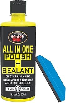 All in One Polish & Sealant Multipurpose Liquid Polish for Car, Bike Scooty Suitable for Dashboard, Restores Faded Plastic & Fibre Headlight, Interior Polish and Sealant - 500ml (Pack of 1)
