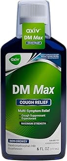 - DM Max Liquid Cough & Cold Medicine for Adults, Cold and Flu Medicine for Excess Mucus Relief, 6 fl oz