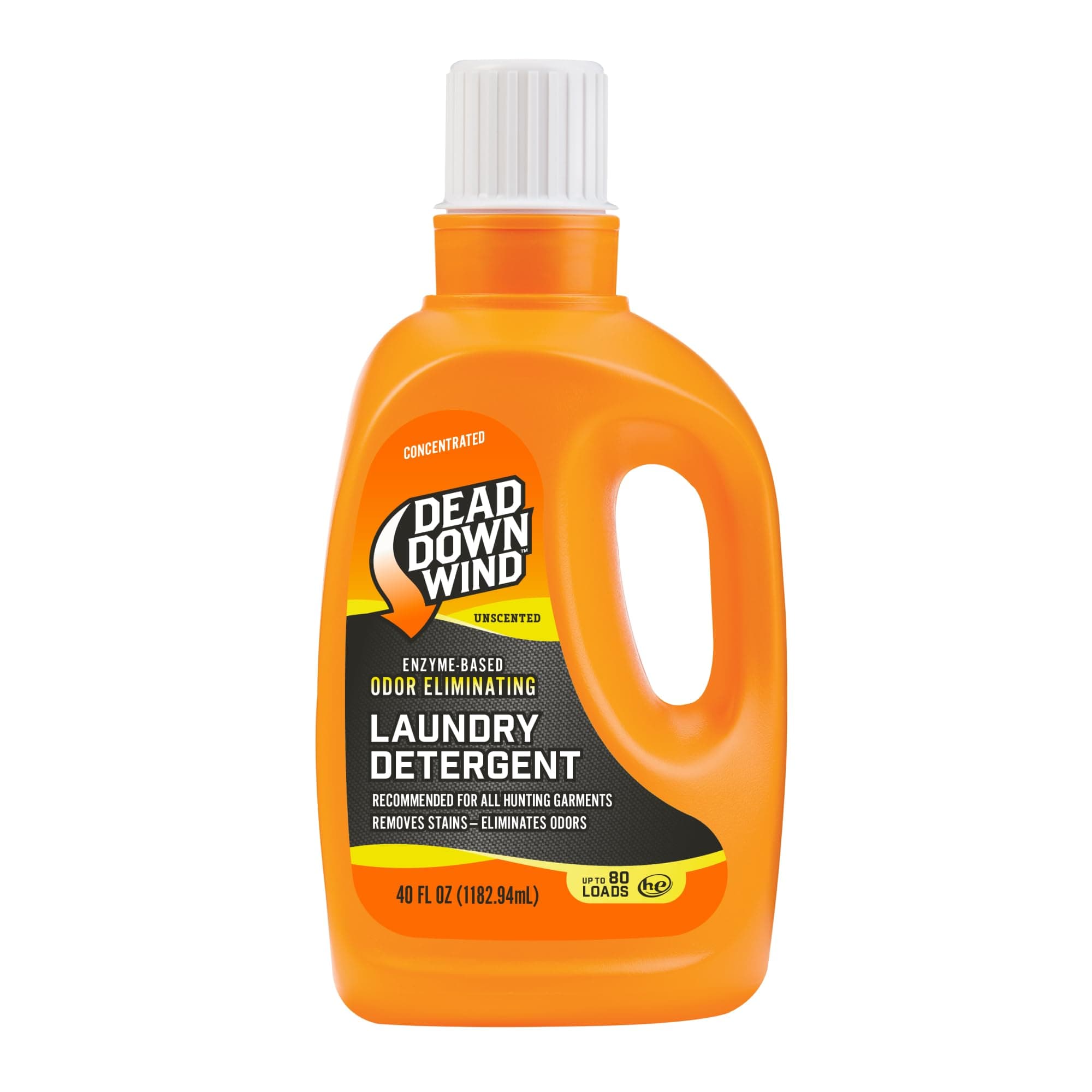 DEAD DOWN WIND Unscented Laundry Detergent (40 Oz) - Scent Eliminating Liquid Detergent for Clothing and Gear - Durable Hunting Scent Eliminators - Advanced Hunting Gear