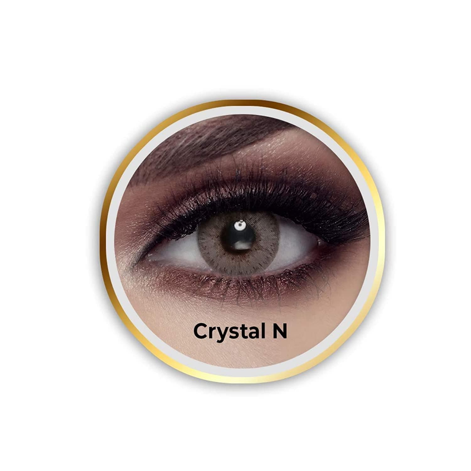 Bella 3 Months Disposable Crystal N Contact Lenses (Grey)