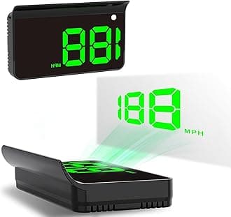 Heads up Display for Cars,Car HUD,Head up Display for Car,Digital GPS HUD Speedometer,USB Cable Plug and Play,Automatic Brightness Adjustment,Large Font Display