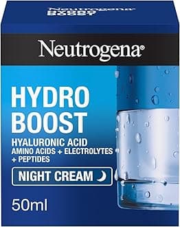 Hydro Boost Night Face Cream (1x 50ml), Night Cream with Hyaluronic Acid, Advanced Hydration for 72 Hours, Suitable for All Skin Types Including Sensitive