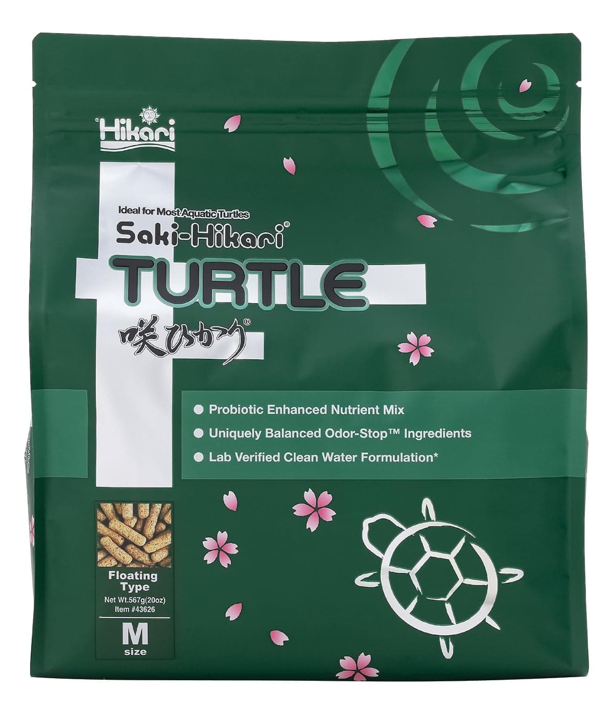 Hikari 330338 Saki-Turtle Sticks, 20 oz, Black