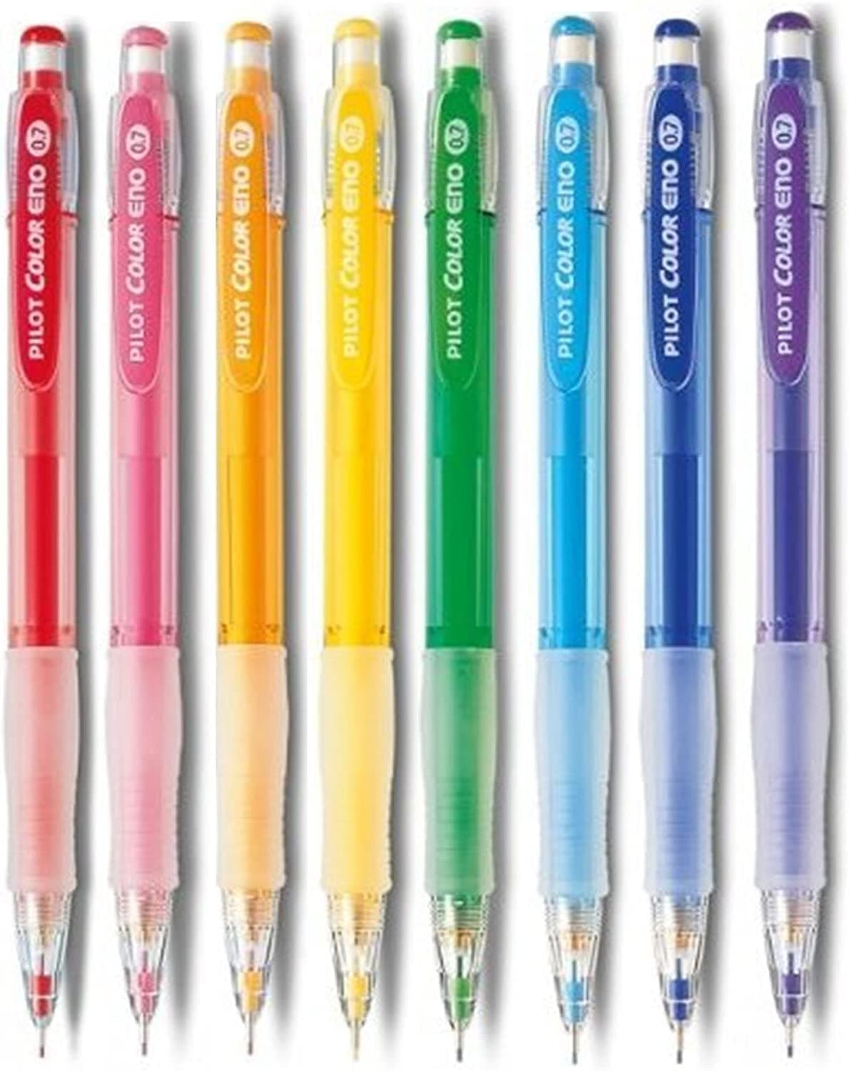 Pilot Color Eno 0.7mm Automatic Mechanical Pencil 8 Color Set