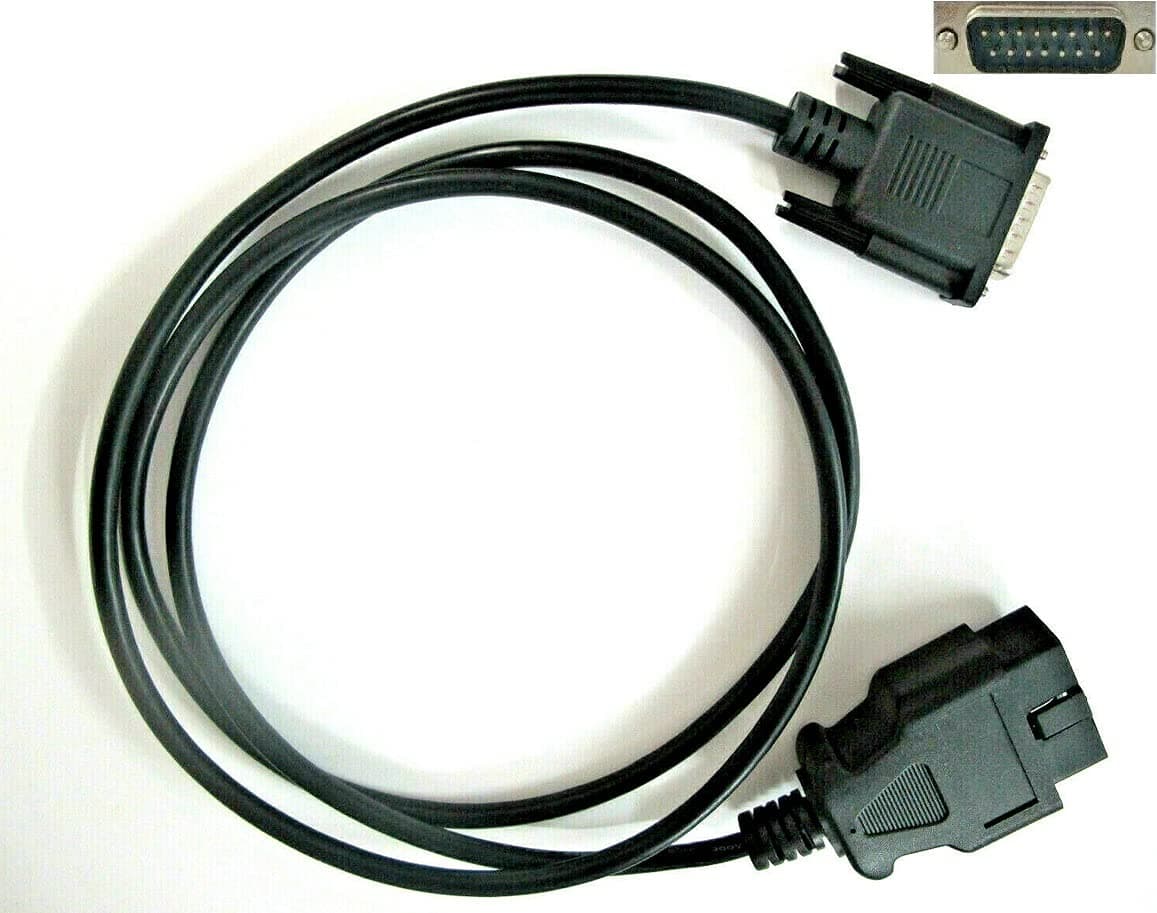 OBD-II OBD2 Main Data Cable Fits Actron CP9180 CP9185 CP9190 CP9690 Scanner Models - Aftermarket Replacement