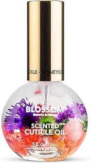 Blossom Cuticle Oil for Nails, Hydrating, Moisturizing, Scented Nail Oil Cuticle Care, Infused with Real Flowers, Made in USA, 0.5 fl. oz, Honeysuckle