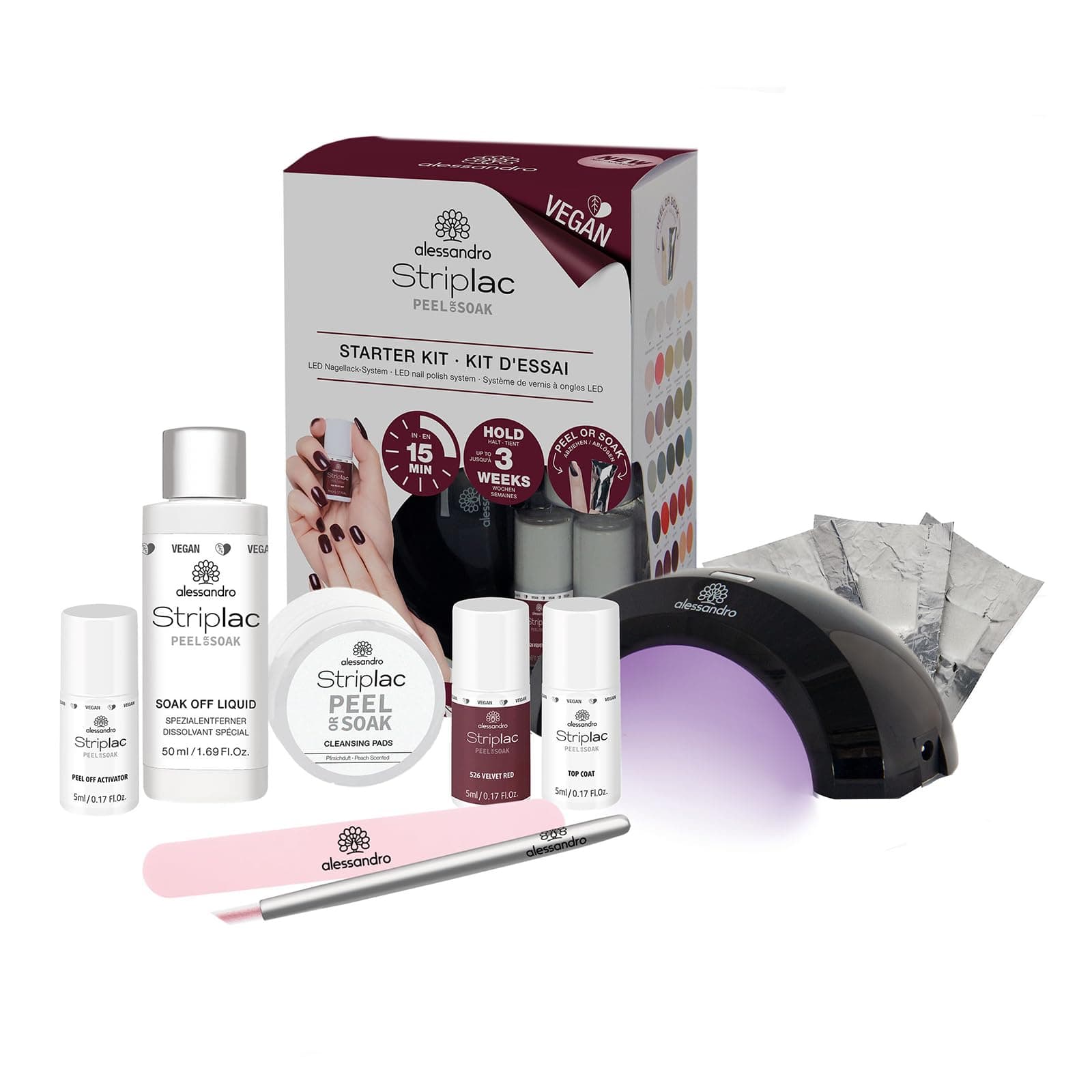 alessandro Striplac Peel or Soak Starter Kit French Rosé