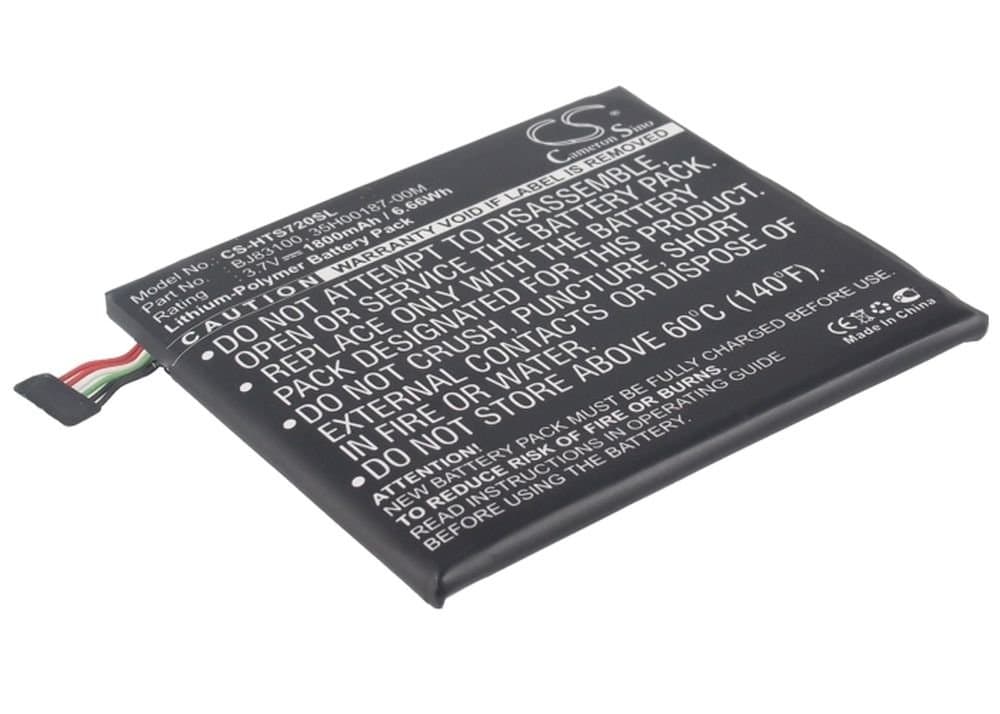 PDA, Smartphone Battery Li-Polymer 1800 mAh/6.84 wh 3.8 V Suitably for HTC