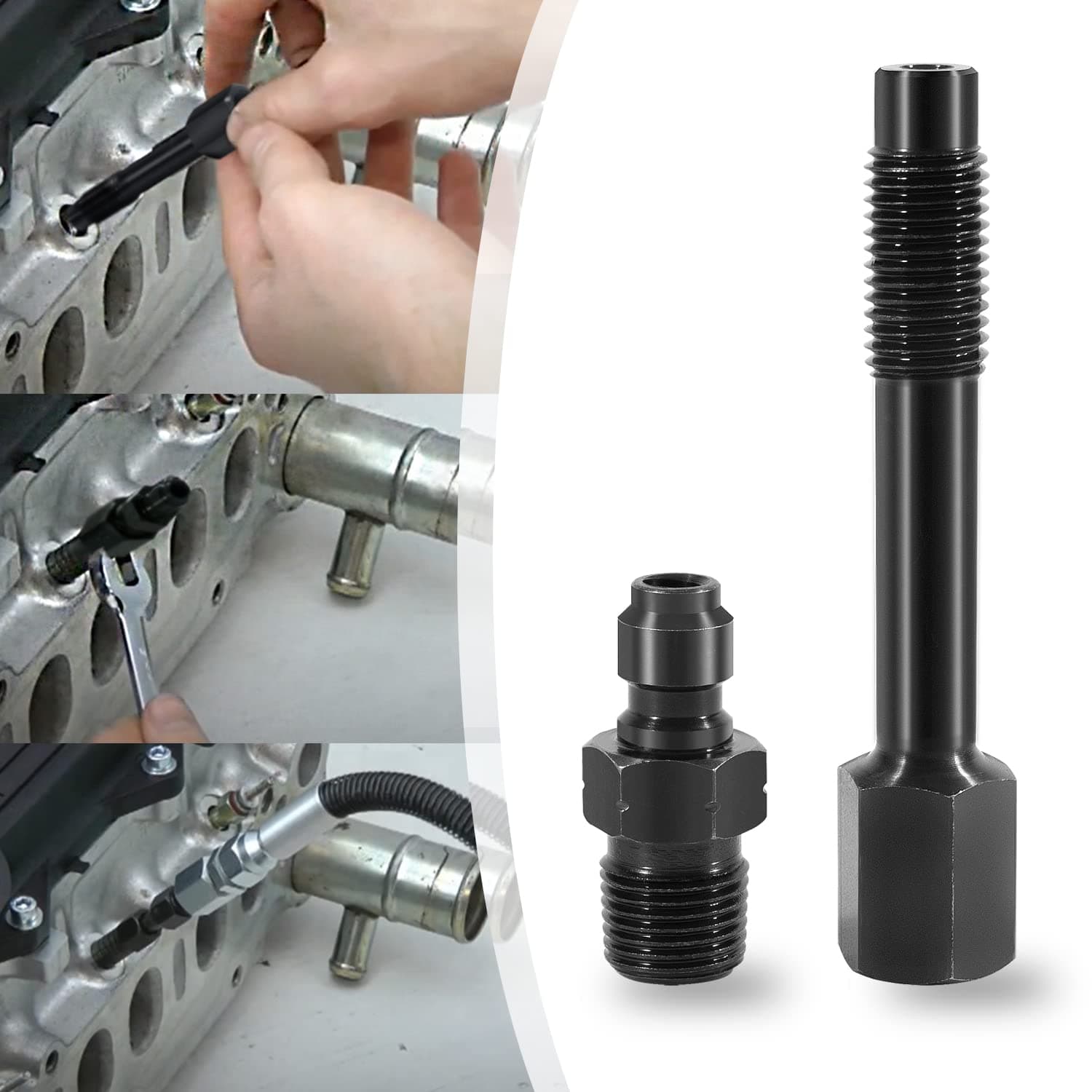 LNG-TU-15-38 Diesel Compression Test Adapter for 6.6L Duramax Engines Used with Diesel Compression Tester TU-15, M10 x 1.25 mm