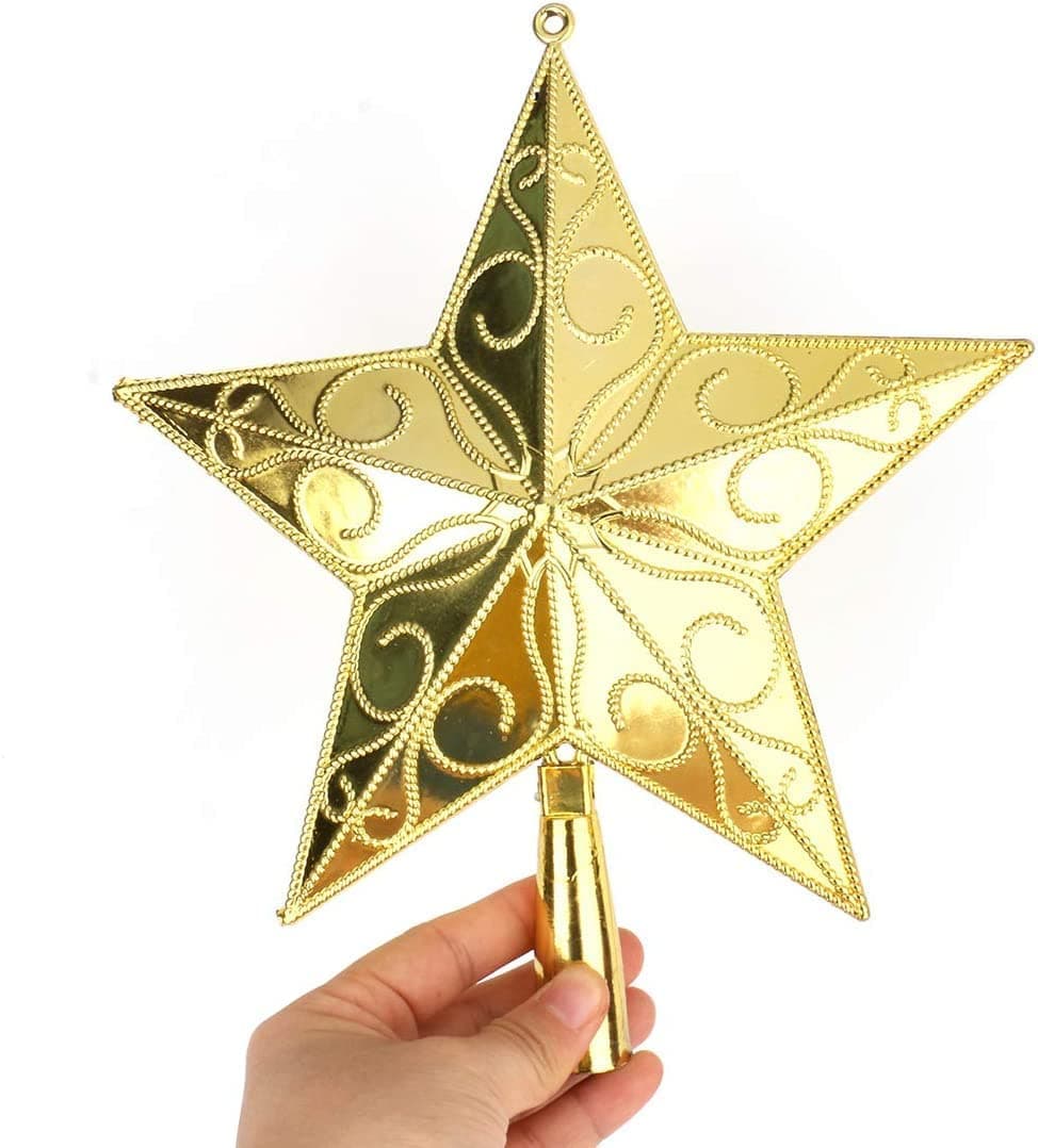 - Cloth Glitter Star (Golden _8 Inch)