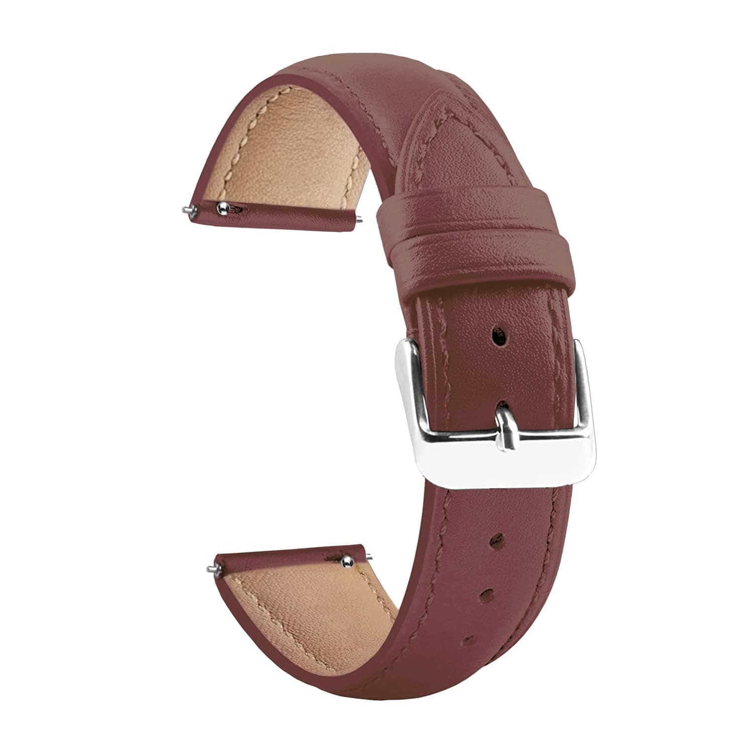 ACM Watch Strap Leather Belt 22mm Compatible with Fire-Boltt Ace Phoenix Amoled Ultra Bsw146 Smartwatch Casual Classic Band Brown