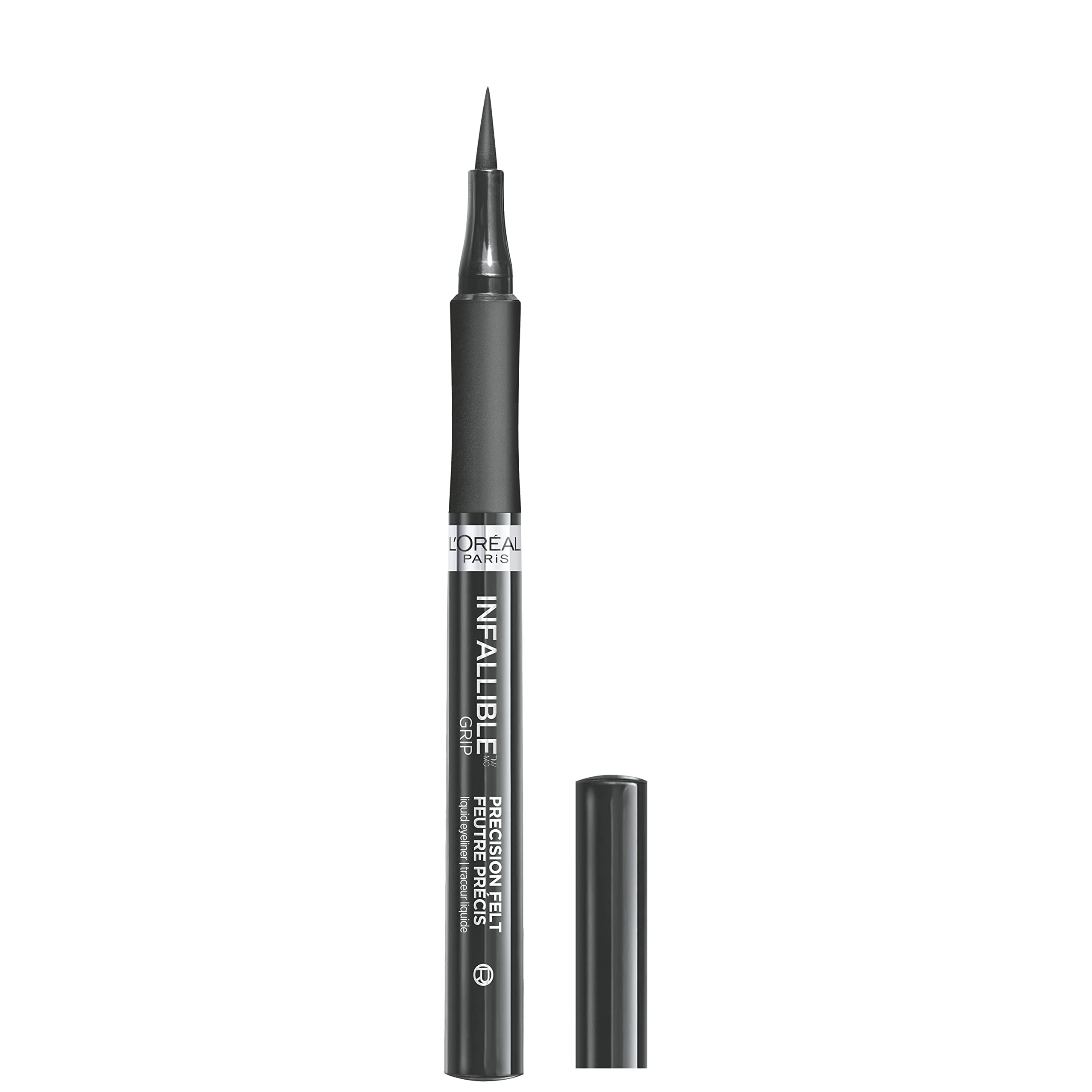 L’Oréal Paris L'Oreal Makeup Infallible Grip Precision Felt Eyeliner, Smudge Resistant, Long Lasting Waterproof Eyeliner, Grey, Grey, 0.03 fl oz