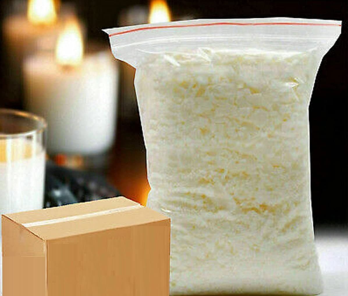 100% Soy Wax Flakes -10 lb Bag -For Candle Making Cosmetic Grade with No Additives