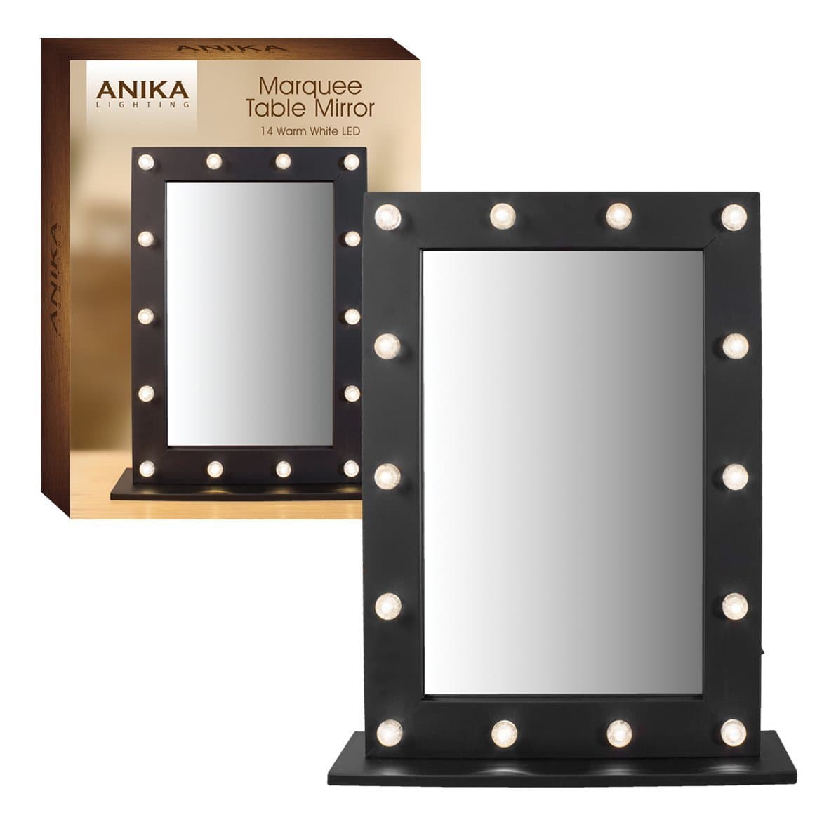 New Anika LED light detailed Dressing Table Mirror -40x 50 x 10cm (Approx.)