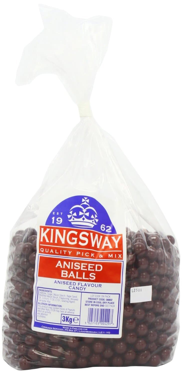 Kingsway Aniseed Balls Sweets Pack, 100 g