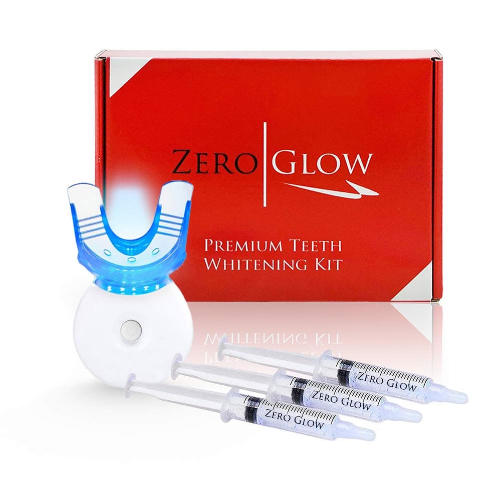 Teeth Whitening Kit Carbamide Peroxide Syringes, LED Light, Trays