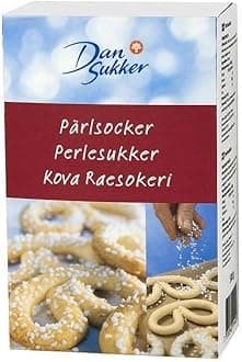 Dansukker Parlsocker Coarse Pearl Sugar (500g) - Pack of 2