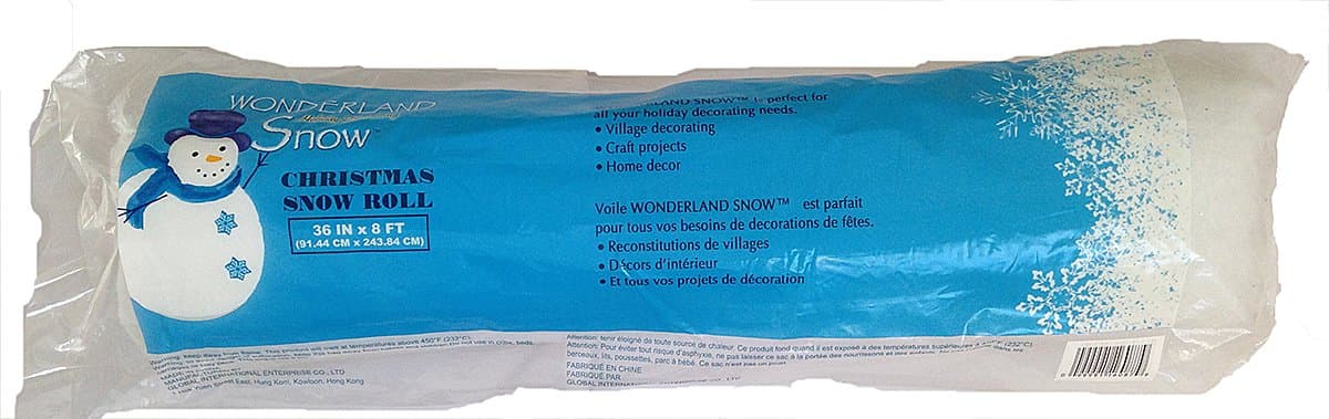 Winter Wonderland Holiday Decorating Snow (Snow Roll)