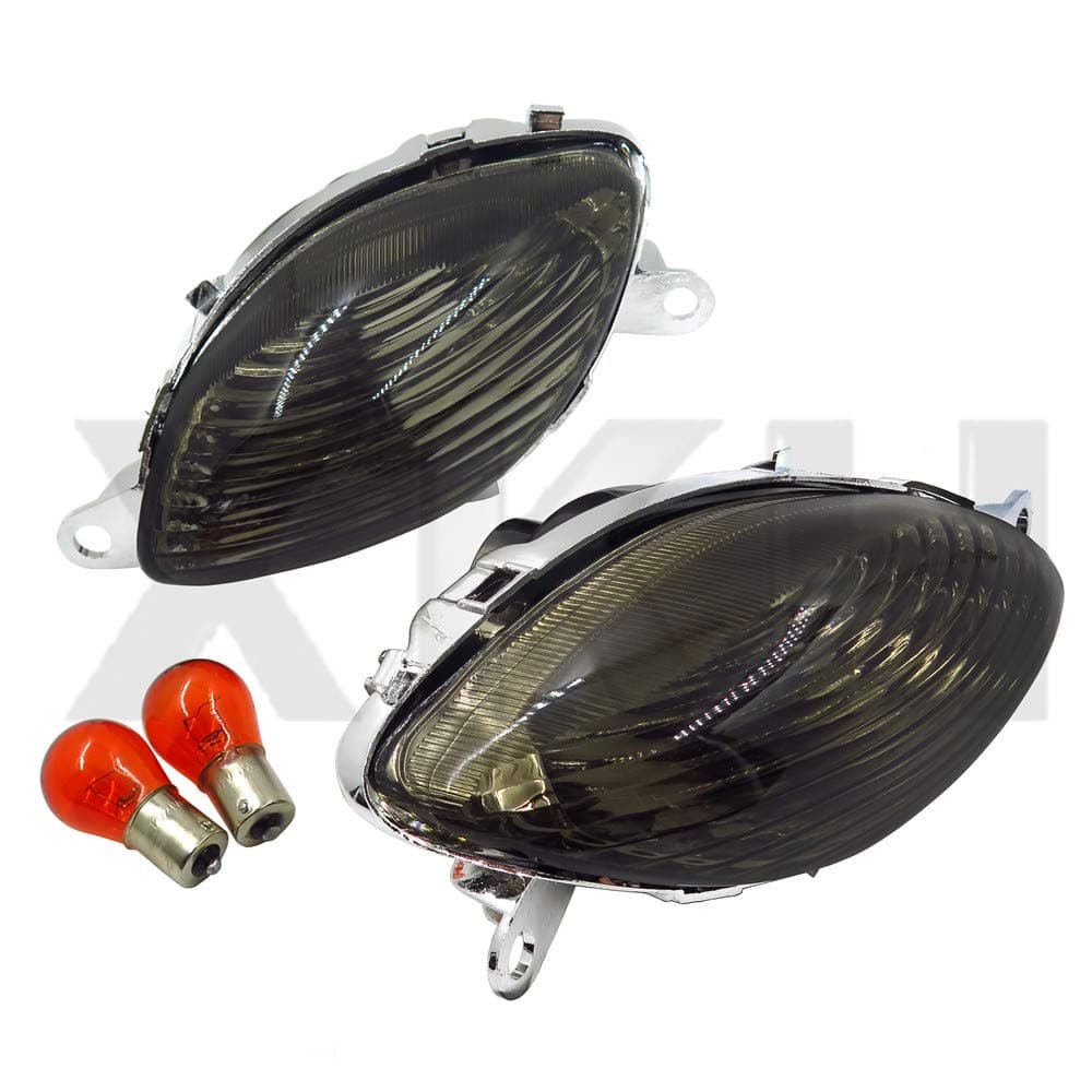 SMT-Turn Signals Compatible With 1999-2003 2004 2005 2006 2007 SUZUK Hayabusa Gsxr1300 R Smoke [B00RUEPNYC]