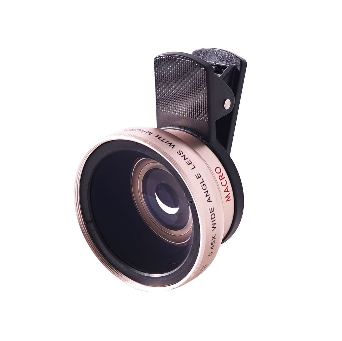 Universal Super Wide Angle & Macro Lens Kit for Phone, Tablet & Laptop | Cellphone Camera Kit for iPhone, Samsung Galaxy, Most Smartphones & Tablets | Includes Carrying Case & Lens Caps