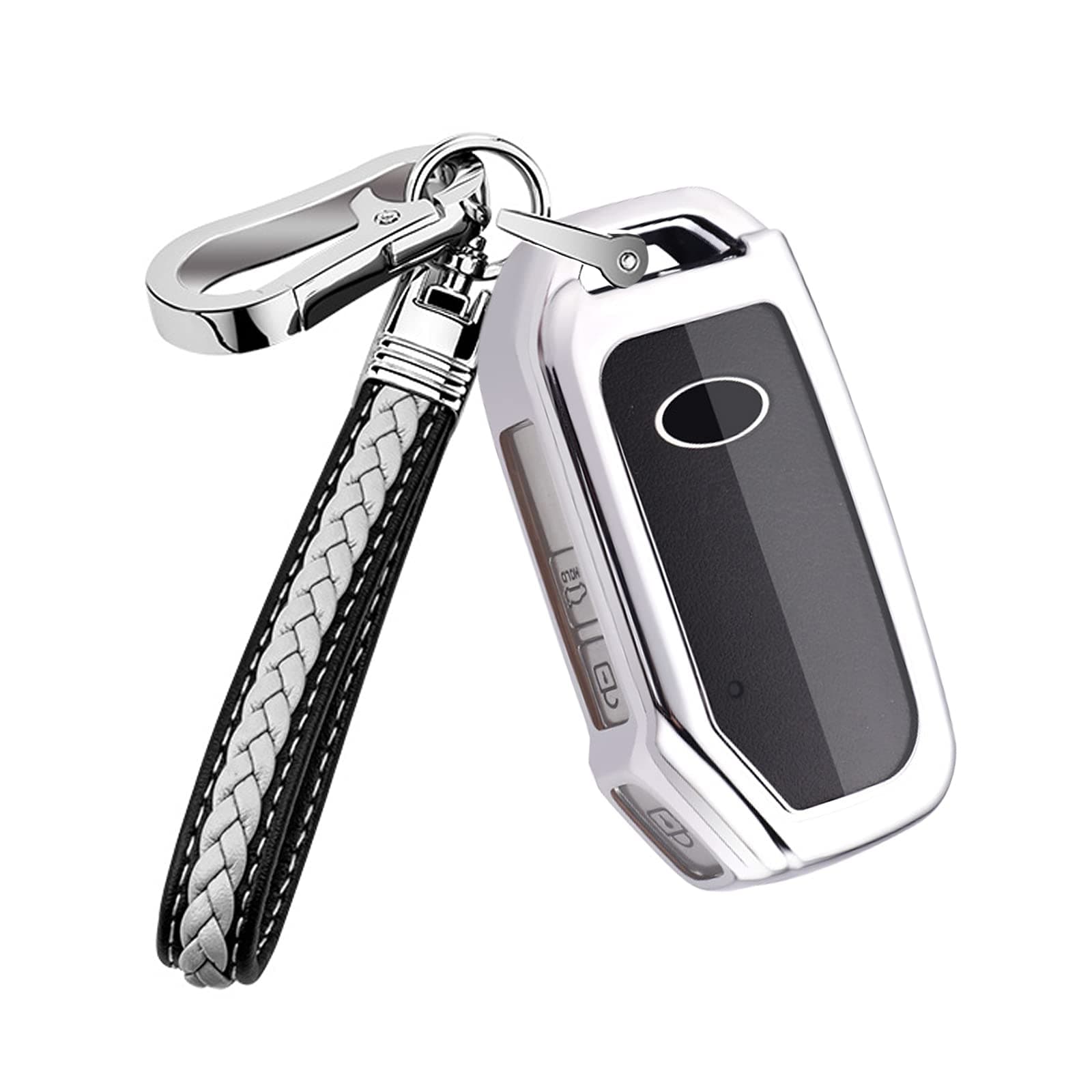 TPU Car Key Case Protector Cover Fob Case with Chain for Kia Soul Forte Telluride K5 Seltos NIRO Sportage Sorento