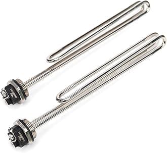 Water Heater Element 4500W,Foldback Type universal screw-in 02582 Heater Heating Elements By TOP-HEATER,Heater Element Replacement 2Pack, Fits Most Models As AO Smith, GE, Kenmore,Maytag,Whirlpool
