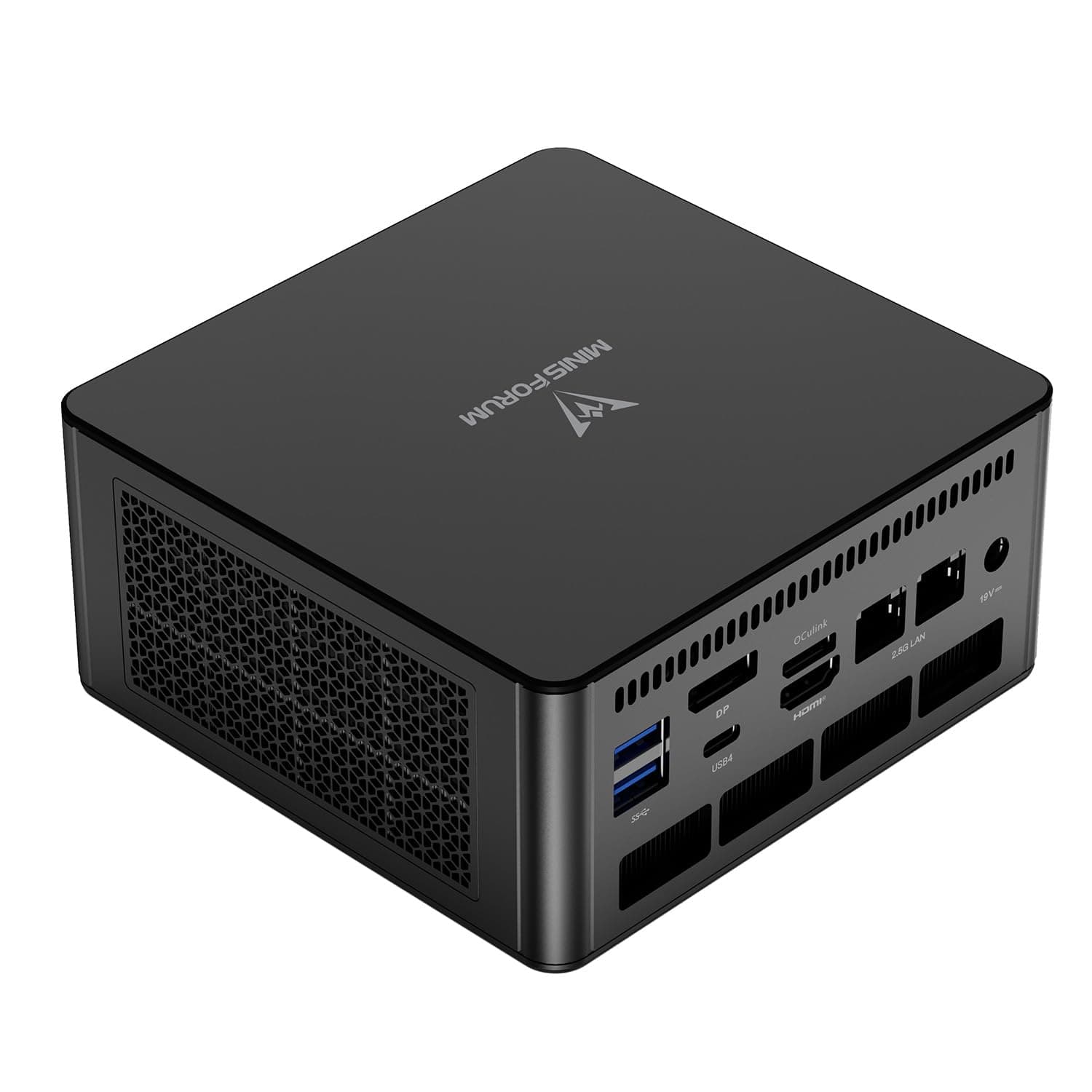 MINISFORUM UM890 Pro Mini PC AMD Ryzen 9 8945HS(8C/16T, up to 5.2GHz) Barebone Version, 2xUSB4(PD 8K)|1xHDMI|1xDP Four Outputs, 2X RJ45, BT5.2 4xUSB3.2 AMD Radeon 780M Graphics Micro Computer
