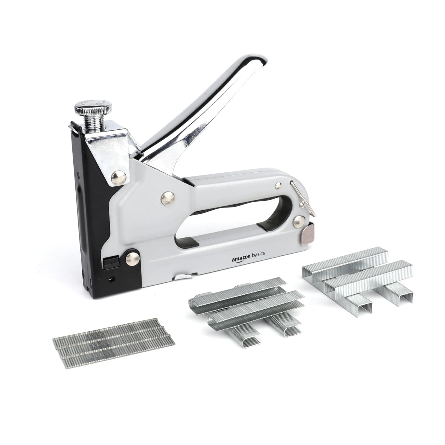 amazon basics 3 in 1 Heavy Duty Staple Gun with staples - (4-14mm) 600 Pieces