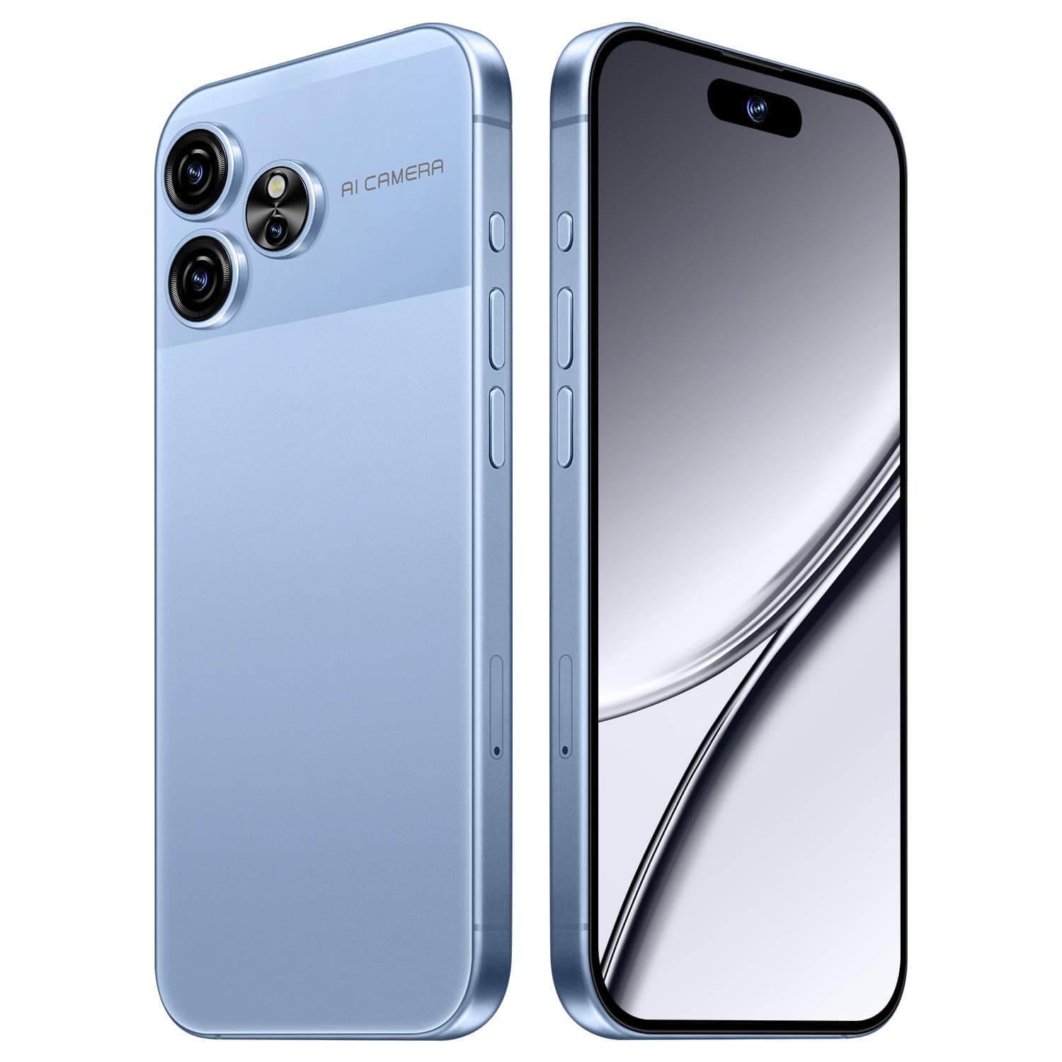 Unlocked Phones A19 pro max 5G Cell Phone Android 13 Smartphones 8GB+256GB/6.8" Display/108MP+48MP Camera/6800 mAh(Blue)