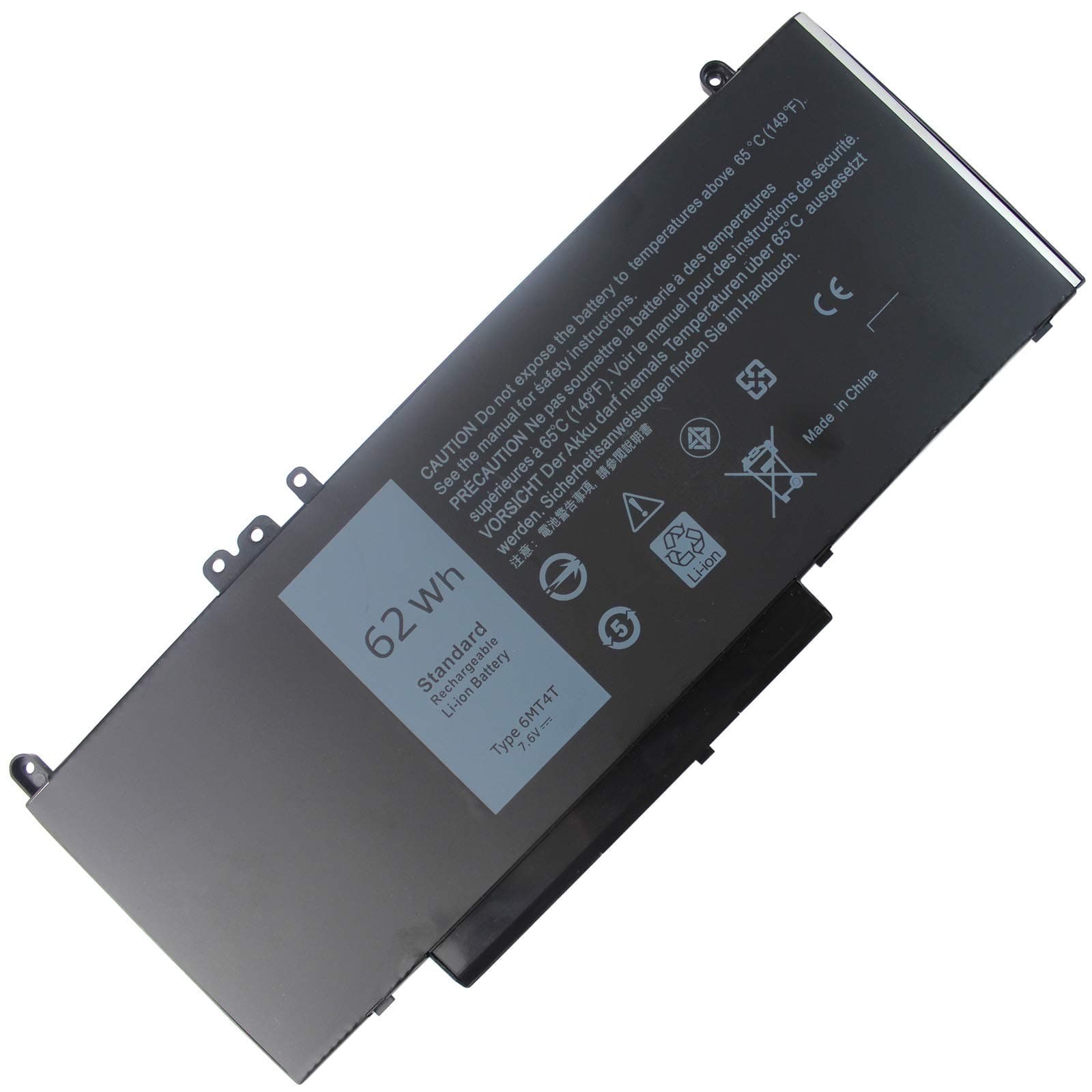 6MT4T E5470 E5570 E5270 62WH Laptop Battery for Dell Latitude 14 5470 15 5570 Precision 15 3510 M3510 Notebook 7V69Y TXF9M 79VRK 0TXF9M 0C1P4 451-BBUN 451-BBTW/BBUP HK6DV P48F P62G K3JK9 535NC