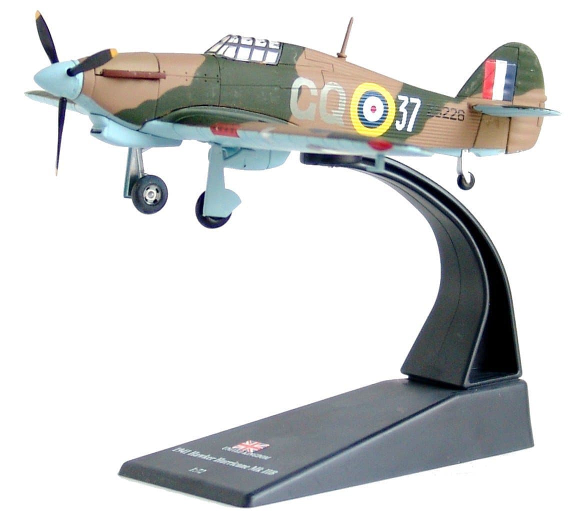Hawker Hurricane Mk IIB diecast 1:72 model (Amercom SL-5)