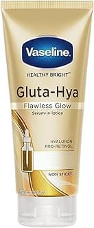 Vaseline Gluta-Hya Flawless Glow, 200ml, Serum-In-Lotion, Boosted With GlutaGlow, for Visibly Brighter Skin from 1st Use
