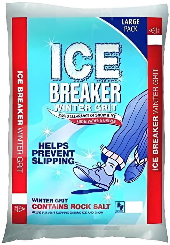 Indigo® White De-Icing Rock Salt – 23kg Bag – Fast-Acting Grit for Winter Ice & Snow Clearance – Clean, Low-Residue Salt for Driveways, Roads, Paths