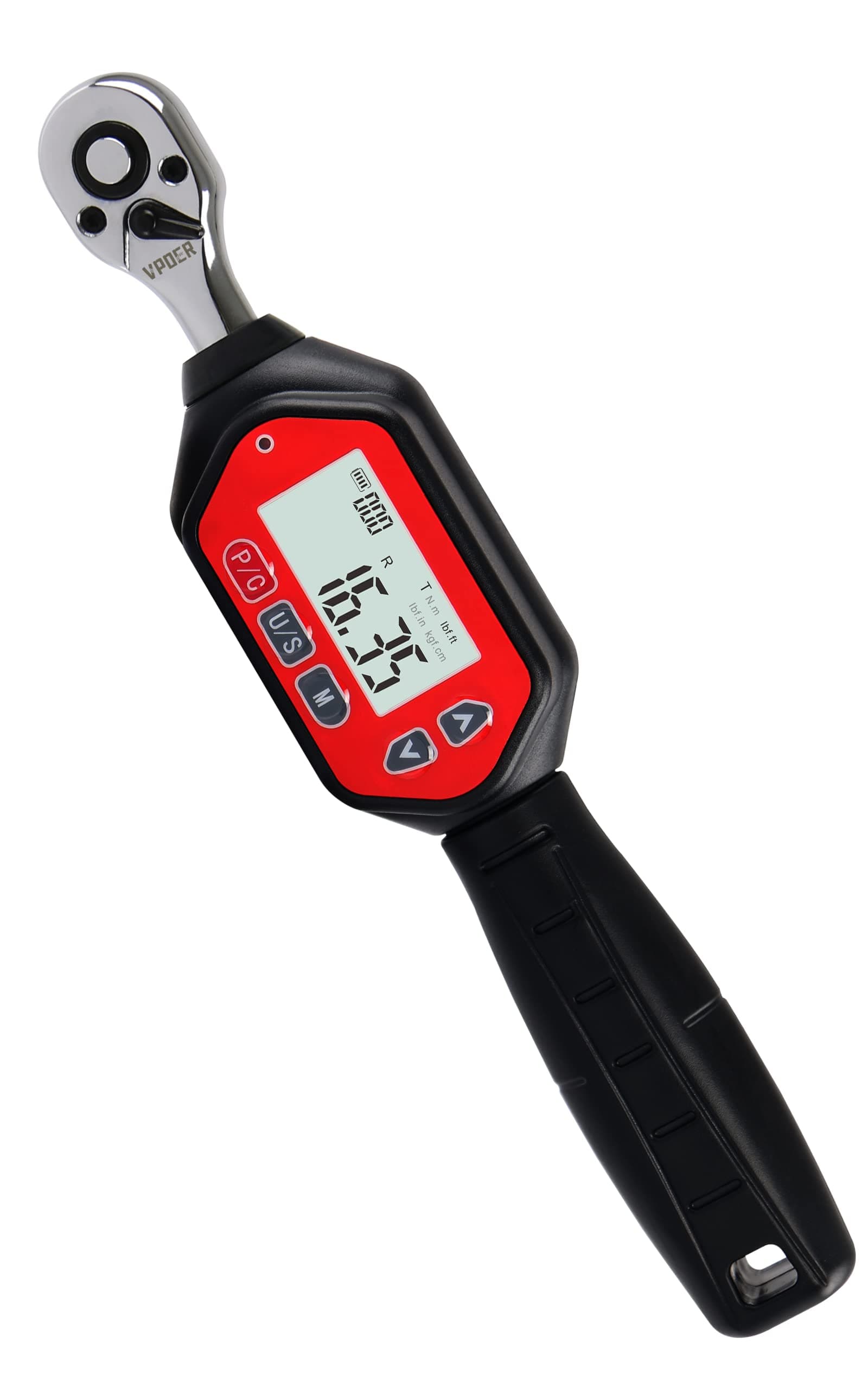 Digital Torque Wrench 1/4-inch Drive, 0.66-22.11 ft-lbs (0.9-30 Nm) (8-265 inch pound) with Buzzer & LED, Calibrated