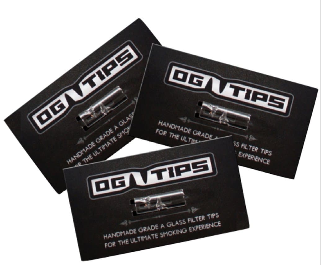 Og Tips (Glass Tips) - 3 Pack (Free Sticker Included)