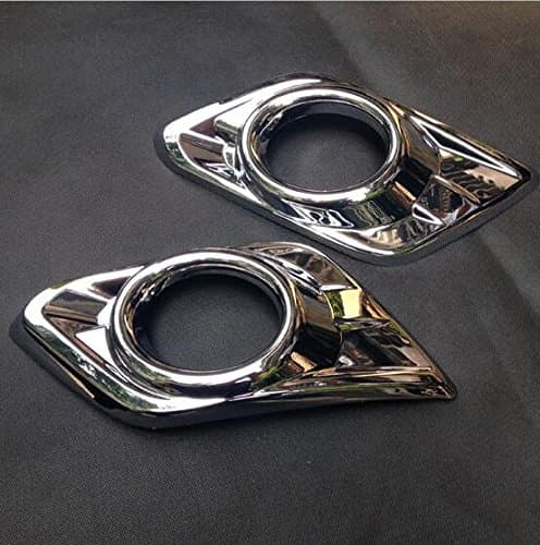 For Nissan X-Trail Rogue 2014-2017 Front Fog Lights Lamp Cover Bezel Trim Chrome