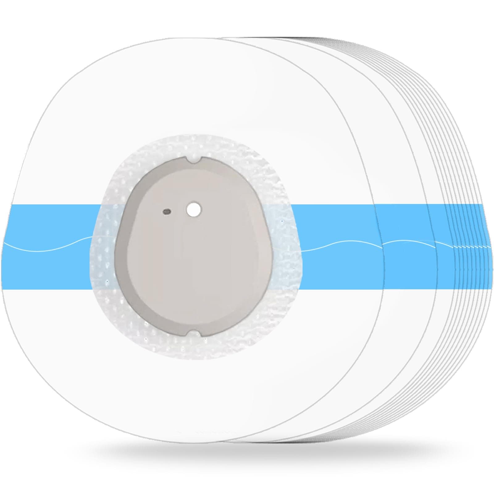 HONYOU 36Pack G7 Over Patches & Stelo Overpatch Waterproof CGM Protection, Transparent Adhesive Sensor Tape with Hole, 15Days Long Stay, Hypoallergenic Skin Friendly