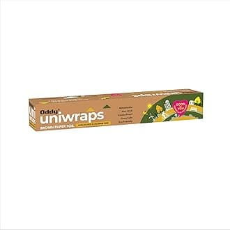 Oddy Uniwraps Brown Food Wrapping Paper, 12’’ x 20 Mtrs, Unbleached & Chlorine Free