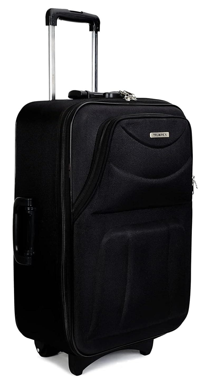 New Jersey Travellers Polyester 26 inches Black Softsided Check-in Luggage (Bl-D-031)