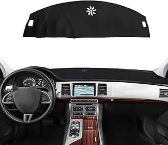 Leather Dash Cover Accessories for Jaguar XF 2008 2009 2010 2011 2012 2013 2014 2015, Dash Mat Dashboard Cover and Interior Dash Covers