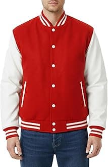 Hotline Miami Varsity Letterman Brown Wool Letter B Patch Flight Bomber Jacket